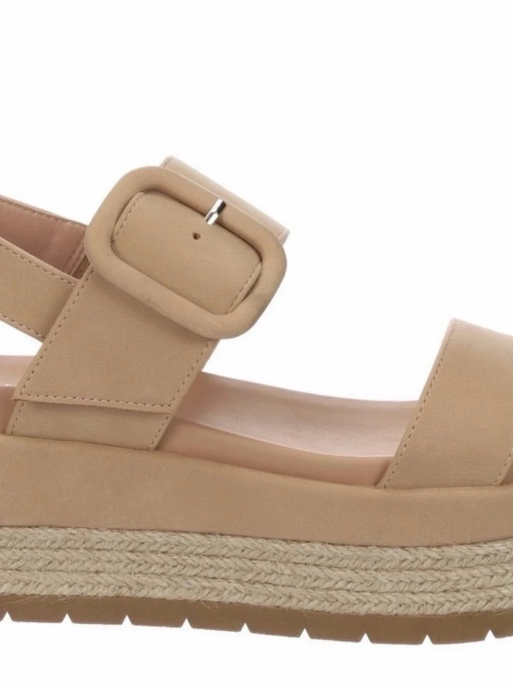 Michael Shannon Tan Platform Espadrille Sandal NBW